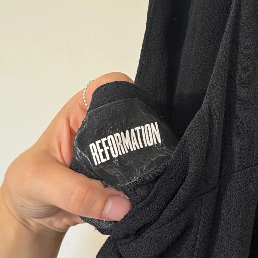 Reformation Halter Black Maxi Dress - XS